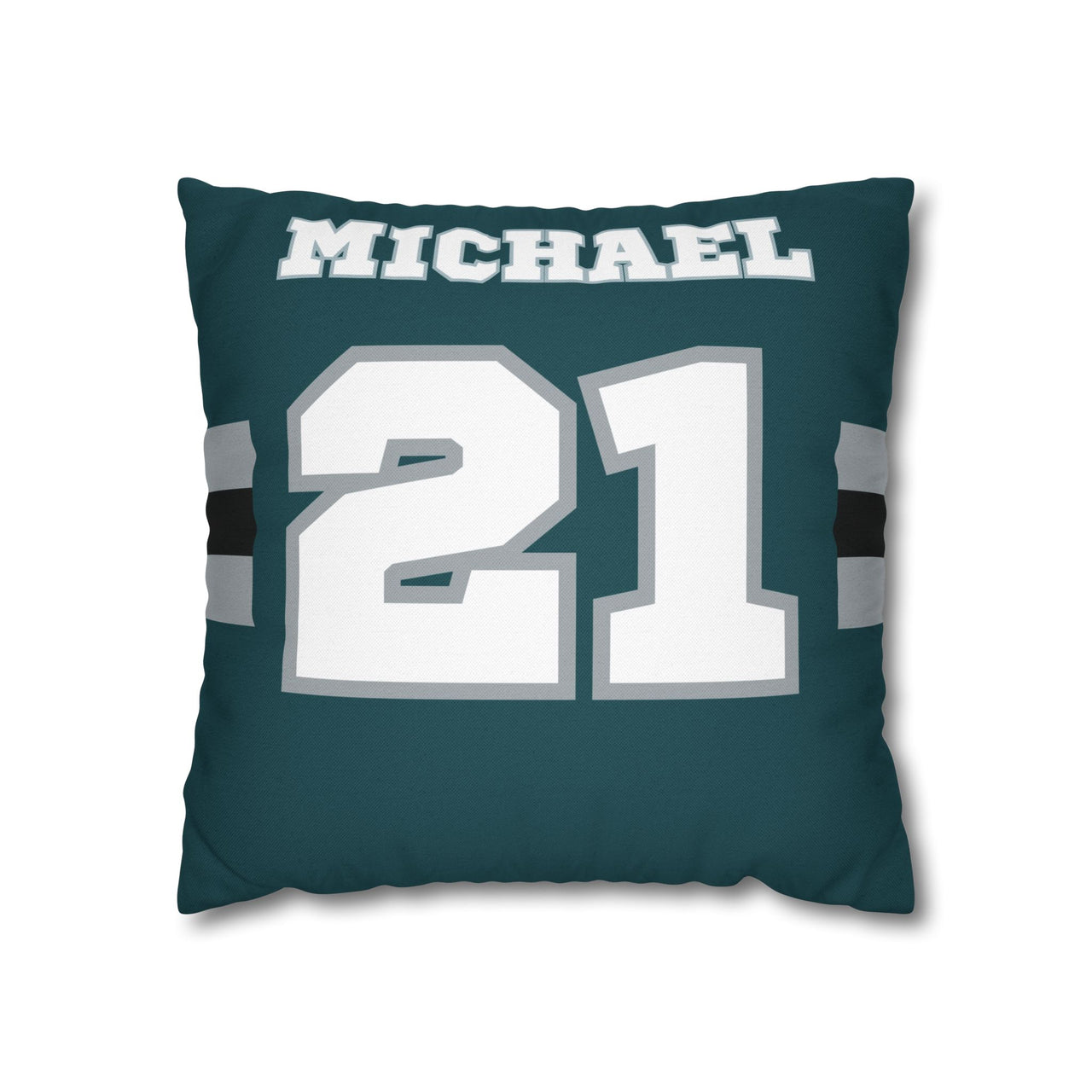 Philadelphia Custom Square Pillowcase, Football Themed Throw Pillow Covers, Sizes 16x16 | 18x18 | 20x20, Custom Name & Number