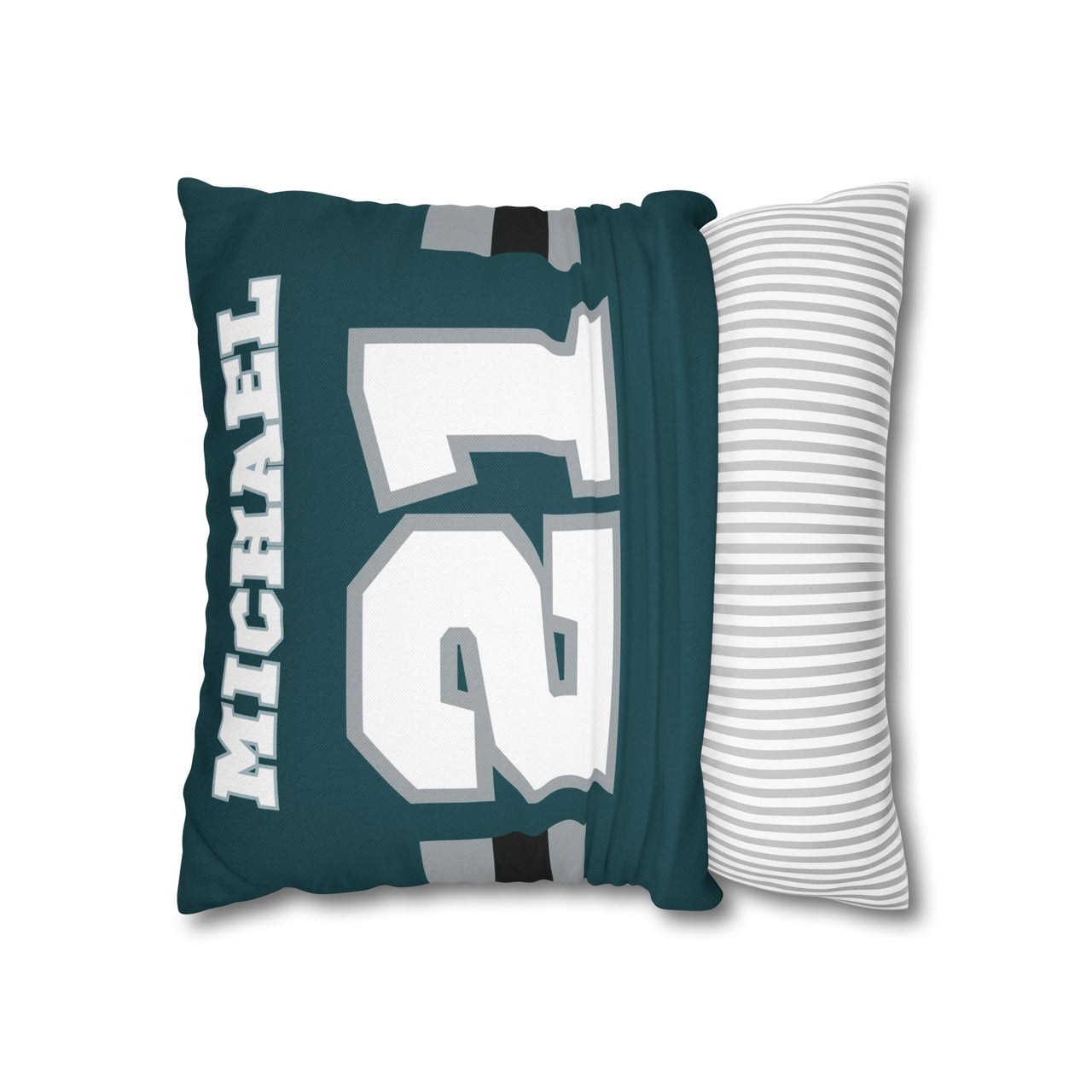 Philadelphia Custom Square Pillowcase, Football Themed Throw Pillow Covers, Sizes 16x16 | 18x18 | 20x20, Custom Name & Number