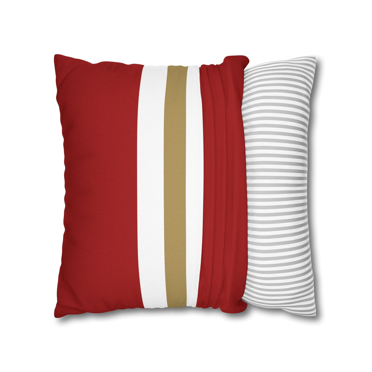 San Francisco Custom Square Pillowcase, Football Themed Throw Pillow Covers, Sizes 16x16 | 18x18 | 20x20, Custom Name & Number