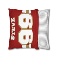 Thumbnail for San Francisco Custom Square Pillowcase, Football Themed Throw Pillow Covers, Sizes 16x16 | 18x18 | 20x20, Custom Name & Number