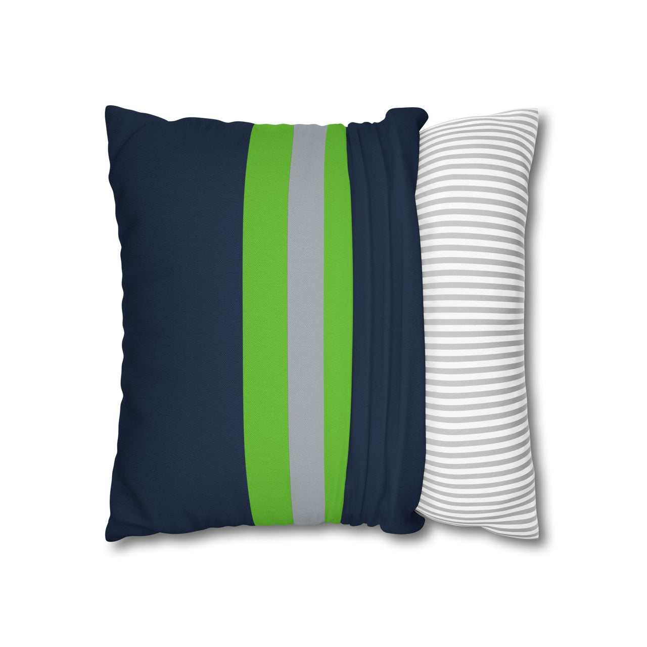 Seattle Custom Square Pillowcase, Football Themed Throw Pillow Covers, Sizes 16x16 | 18x18 | 20x20, Custom Name & Number