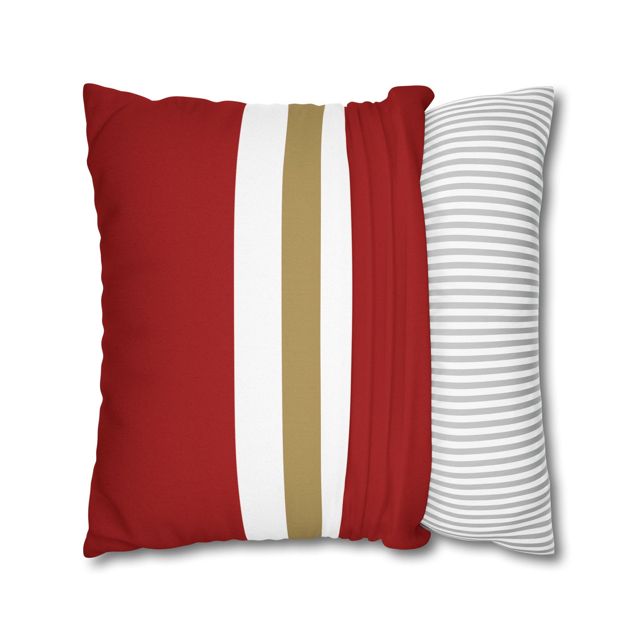 San Francisco Custom Square Pillowcase, Football Themed Throw Pillow Covers, Sizes 16x16 | 18x18 | 20x20, Custom Name & Number