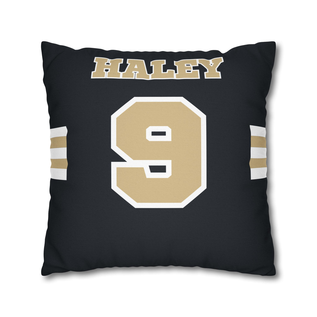 New Orleans Custom Square Pillowcase, Football Themed Throw Pillow Covers, Sizes 16x16 | 18x18 | 20x20, Customize Name & Number