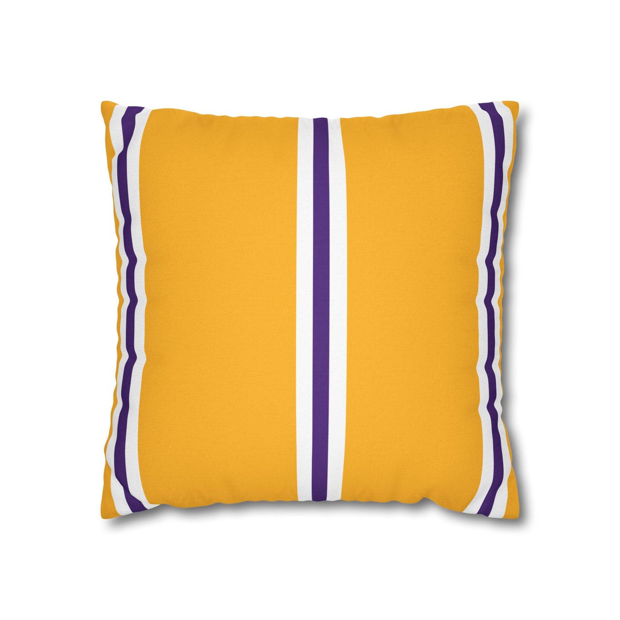 Los Angeles Yellow Custom Square Pillowcase, Basketball Themed Throw Pillow Covers, Sizes 16x16 | 18x18 | 20x20, Custom Name & Number