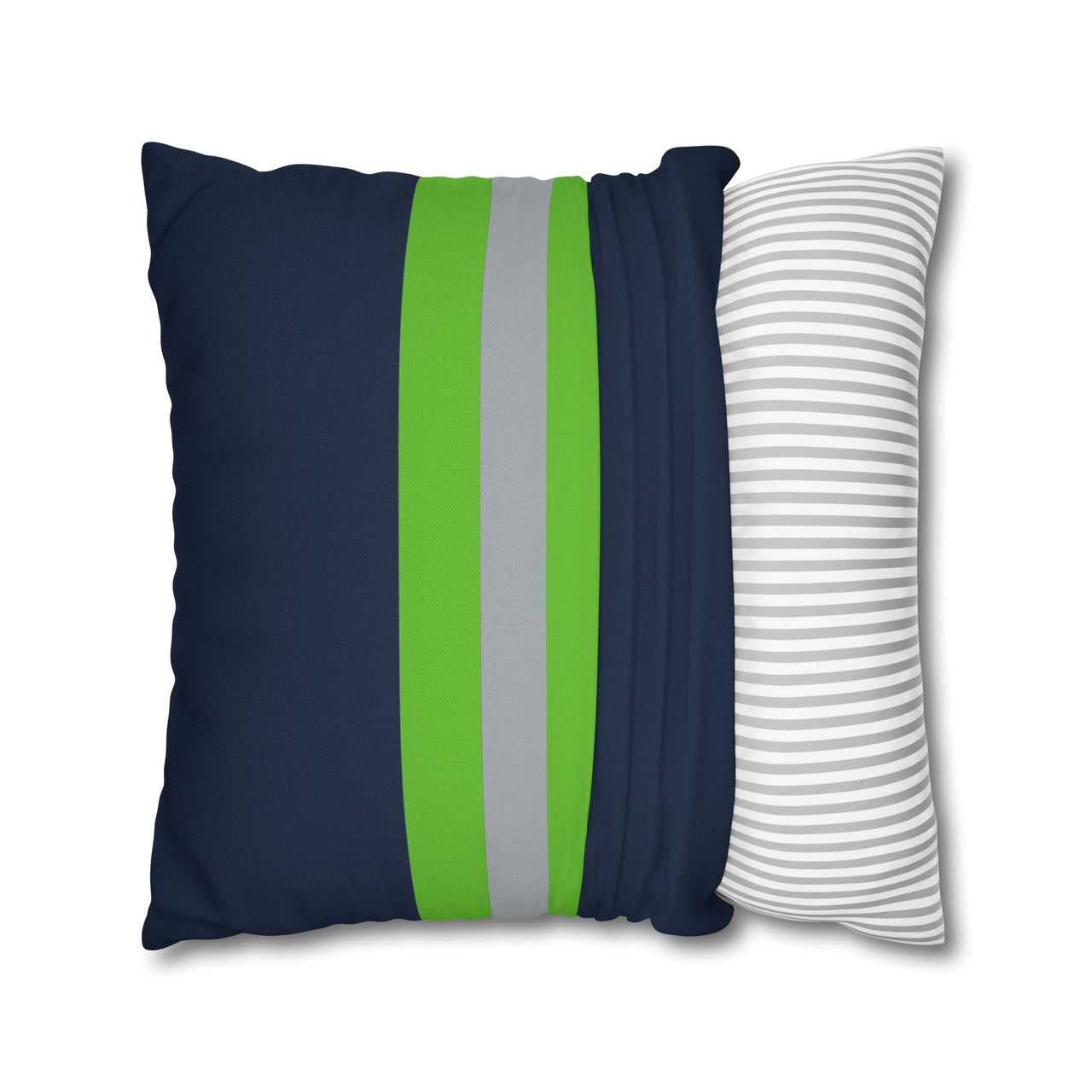 Seattle Custom Square Pillowcase, Football Themed Throw Pillow Covers, Sizes 16x16 | 18x18 | 20x20, Custom Name & Number