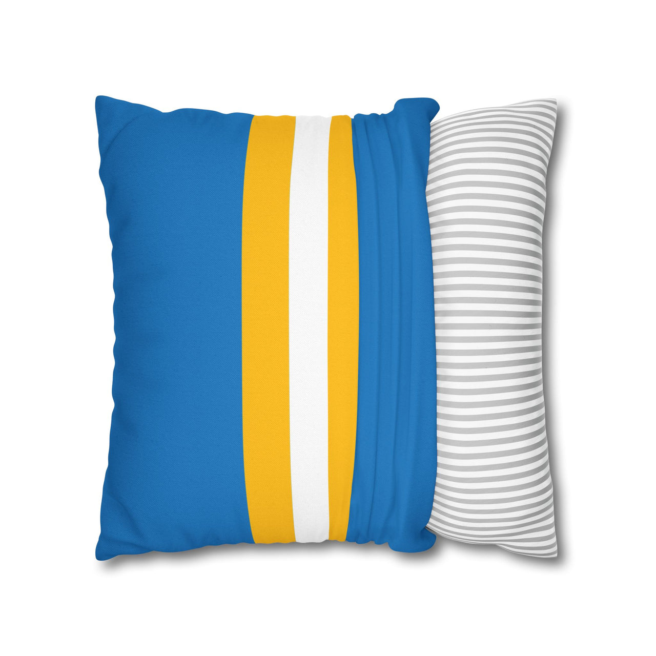 Los Angeles Custom Square Pillowcase, Football Themed Throw Pillow Covers, Sizes 16x16 | 18x18 | 20x20, Custom Name & Number