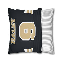 Thumbnail for New Orleans Custom Square Pillowcase, Football Themed Throw Pillow Covers, Sizes 16x16 | 18x18 | 20x20, Customize Name & Number