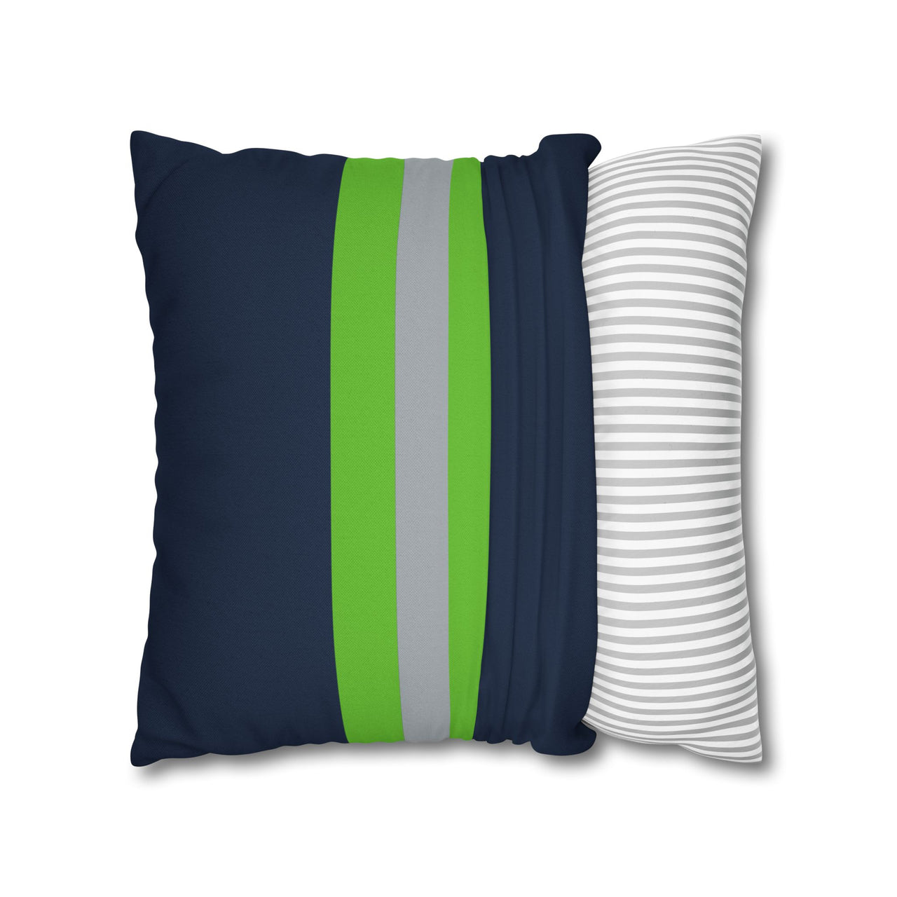 Seattle Custom Square Pillowcase, Football Themed Throw Pillow Covers, Sizes 16x16 | 18x18 | 20x20, Custom Name & Number