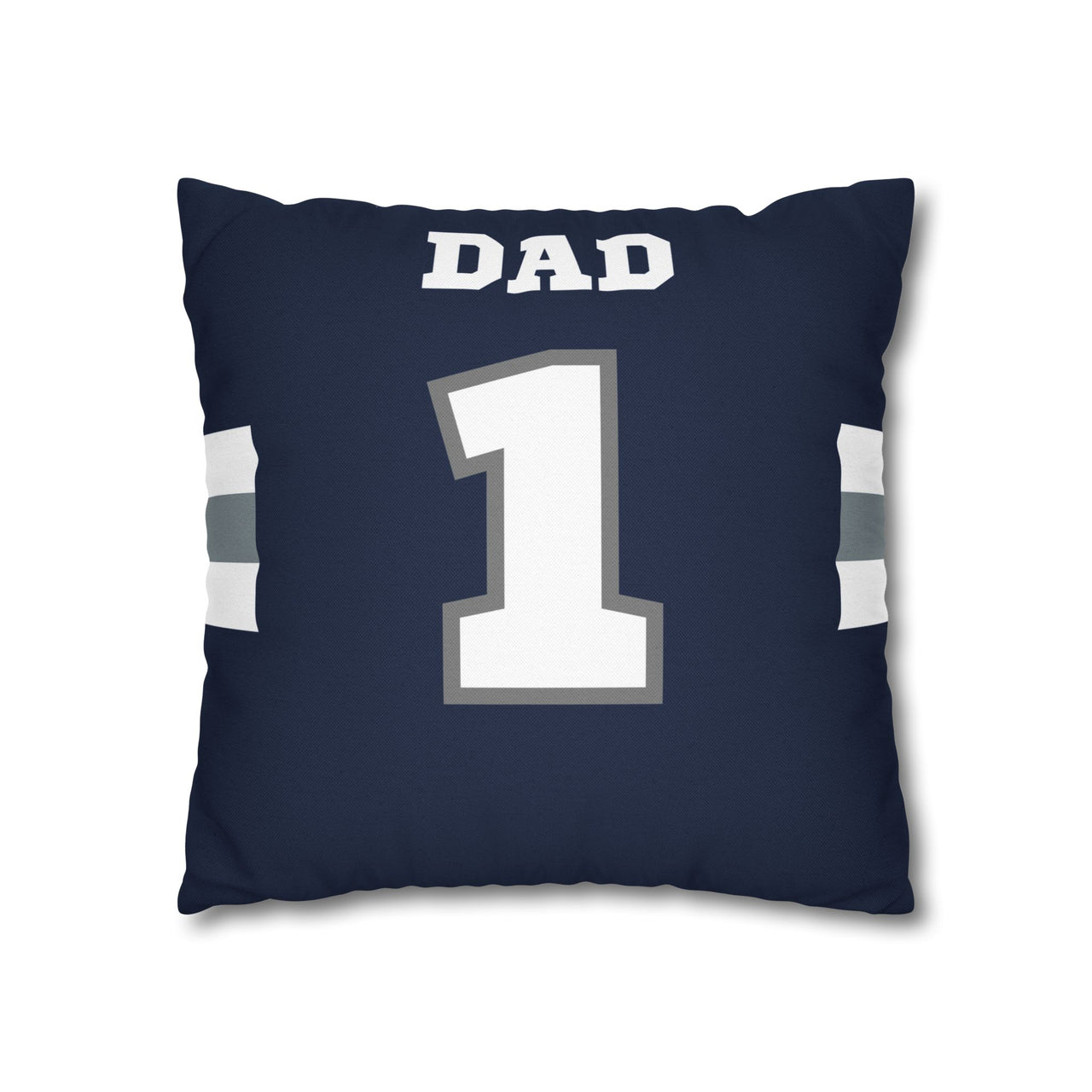 Dallas Custom Square Pillowcase, Football Themed Throw Pillow Covers, Sizes 16x16 | 18x18 | 20x20, Custom Name & Number