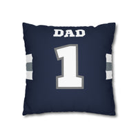 Thumbnail for Dallas Custom Square Pillowcase, Football Themed Throw Pillow Covers, Sizes 16x16 | 18x18 | 20x20, Custom Name & Number