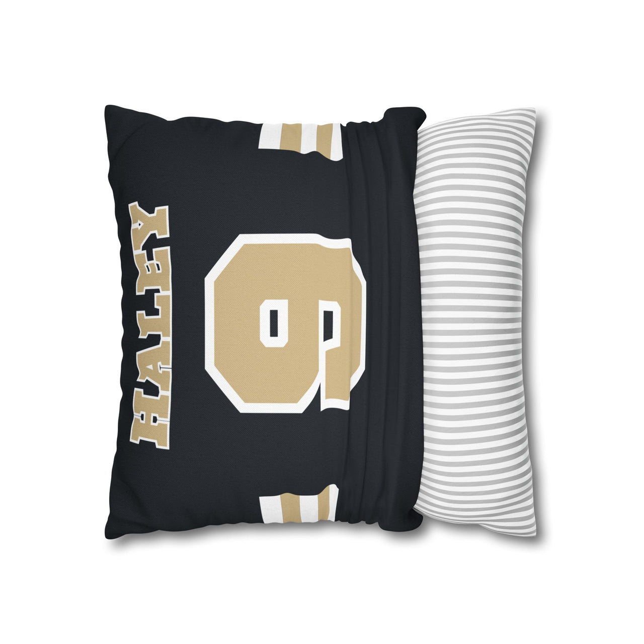 New Orleans Custom Square Pillowcase, Football Themed Throw Pillow Covers, Sizes 16x16 | 18x18 | 20x20, Customize Name & Number