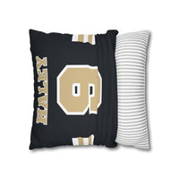 Thumbnail for New Orleans Custom Square Pillowcase, Football Themed Throw Pillow Covers, Sizes 16x16 | 18x18 | 20x20, Customize Name & Number