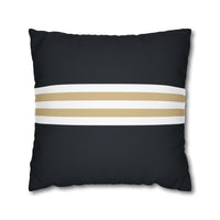 Thumbnail for New Orleans Custom Square Pillowcase, Football Themed Throw Pillow Covers, Sizes 16x16 | 18x18 | 20x20, Customize Name & Number