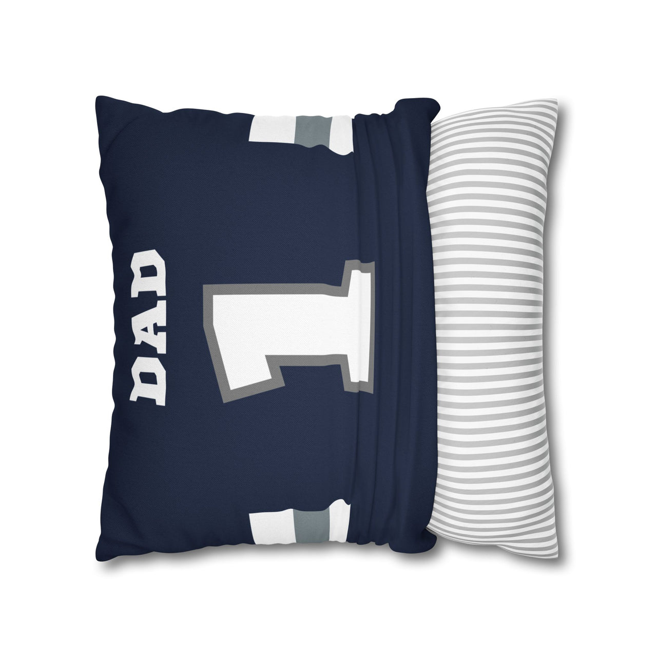 Dallas Custom Square Pillowcase, Football Themed Throw Pillow Covers, Sizes 16x16 | 18x18 | 20x20, Custom Name & Number