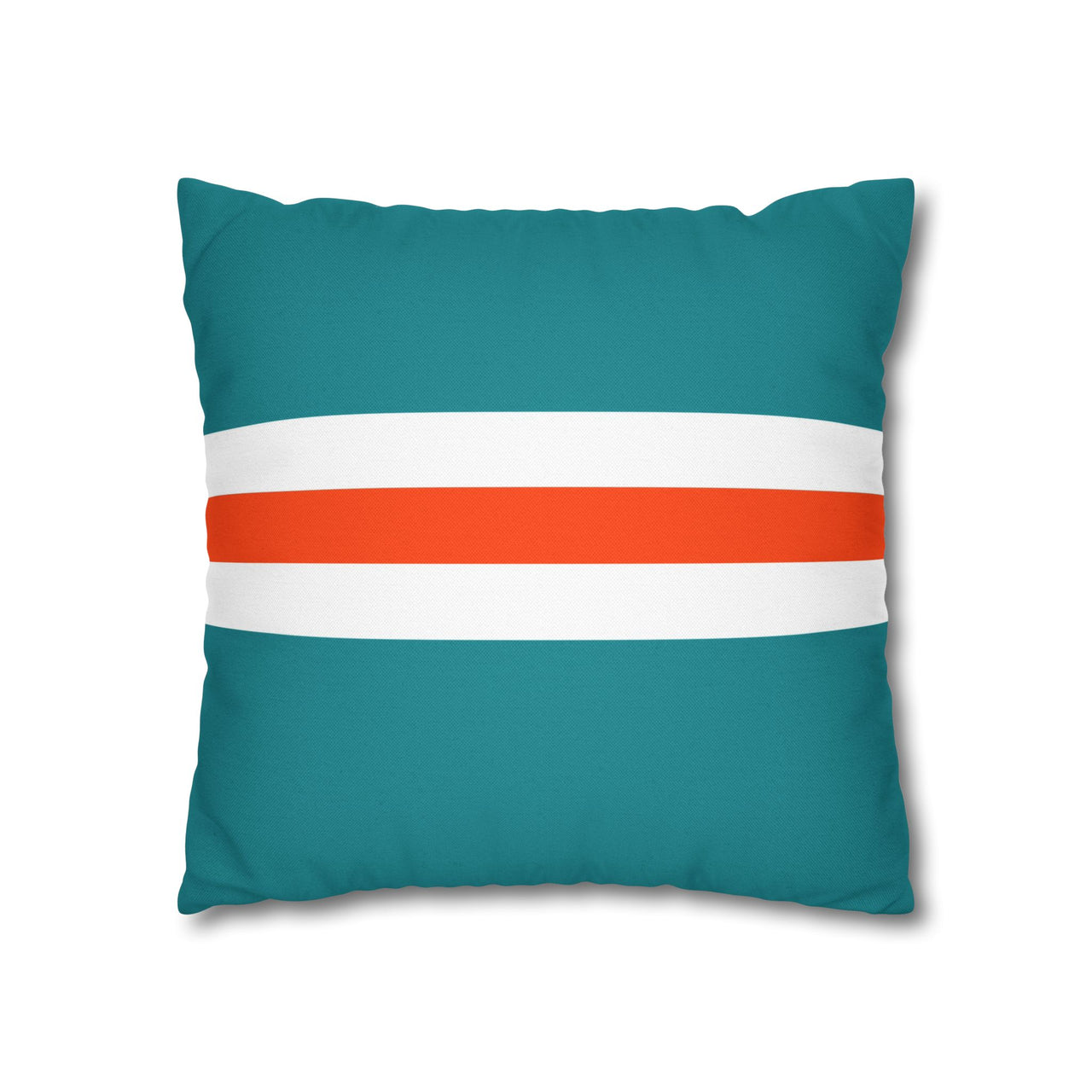 Miami Custom Square Pillowcase, Football Themed Throw Pillow Covers, Sizes 16x16 | 18x18 | 20x20, Custom Name & Number