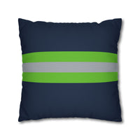 Thumbnail for Seattle Custom Square Pillowcase, Football Themed Throw Pillow Covers, Sizes 16x16 | 18x18 | 20x20, Custom Name & Number