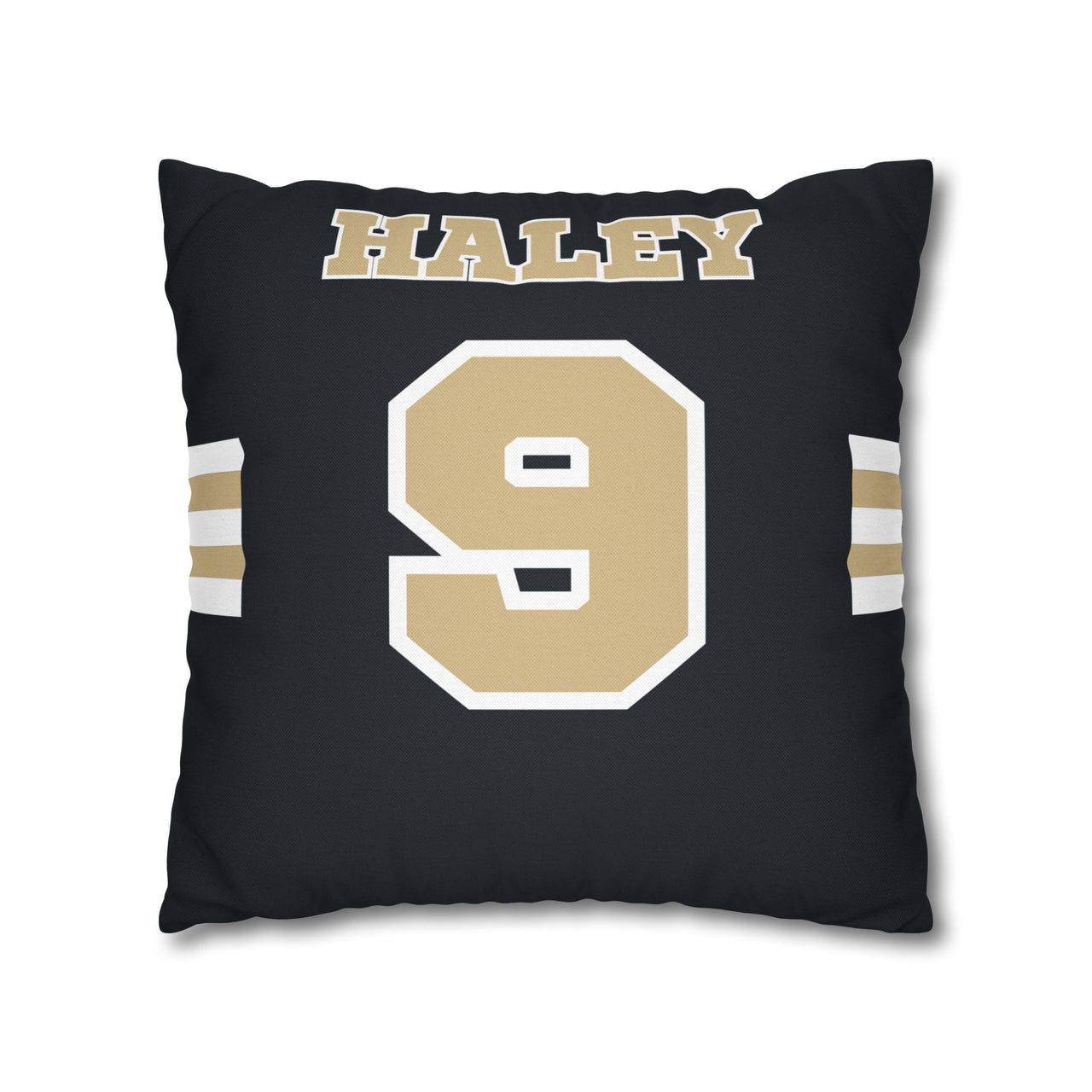 New Orleans Custom Square Pillowcase, Football Themed Throw Pillow Covers, Sizes 16x16 | 18x18 | 20x20, Customize Name & Number