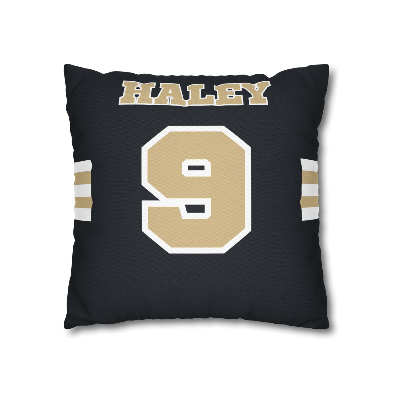 New Orleans Custom Square Pillowcase, Football Themed Throw Pillow Covers, Sizes 16x16 | 18x18 | 20x20, Customize Name & Number