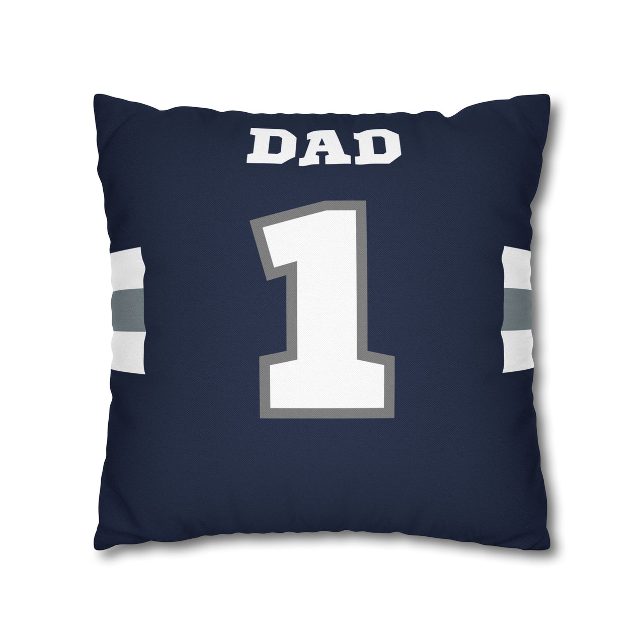 Dallas Custom Square Pillowcase, Football Themed Throw Pillow Covers, Sizes 16x16 | 18x18 | 20x20, Custom Name & Number